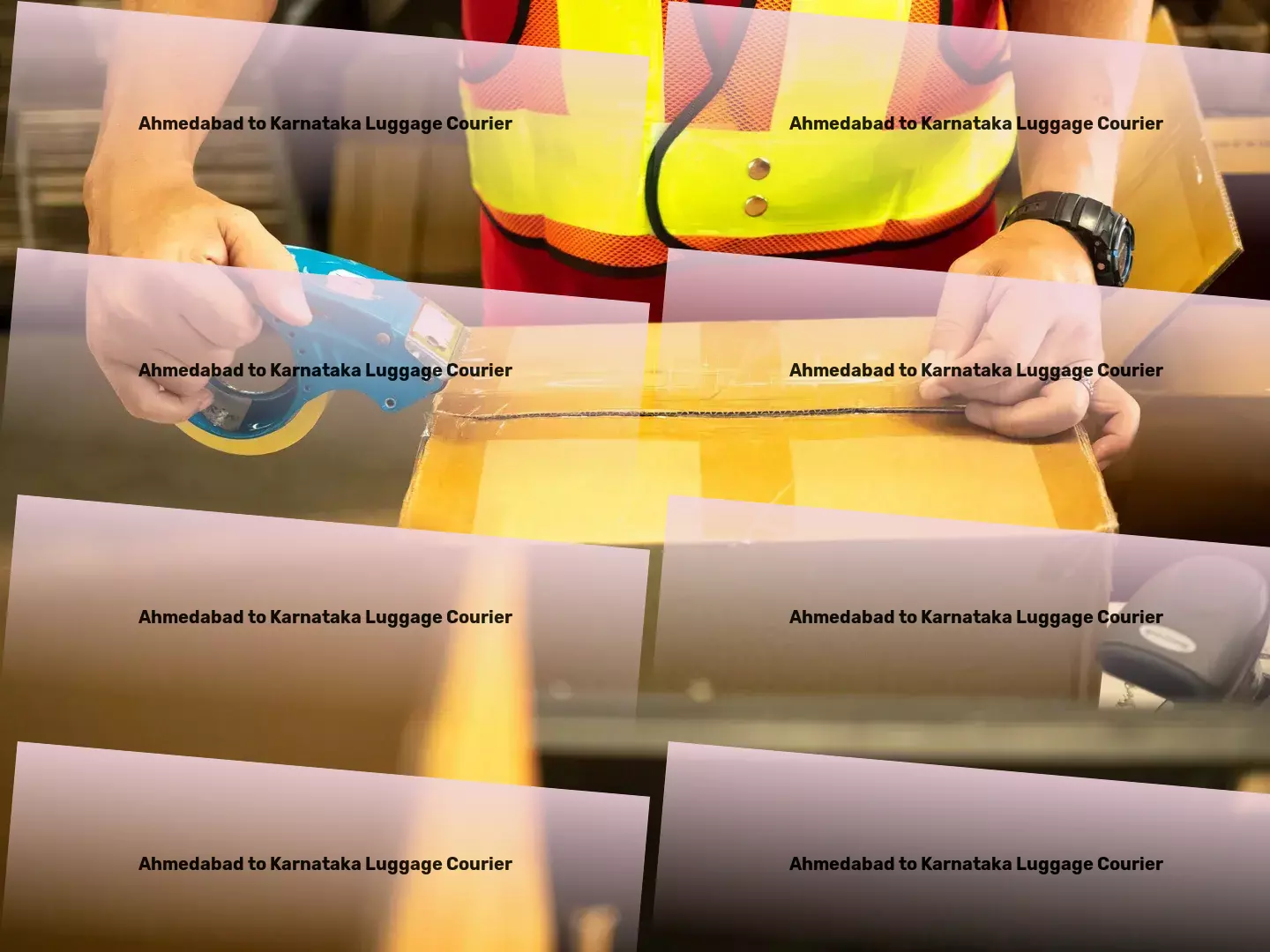 Ahmedabad to Karnataka Luggage Courier Optimal routes, timely delivery - that's our promise in India. - Efficient cargo services