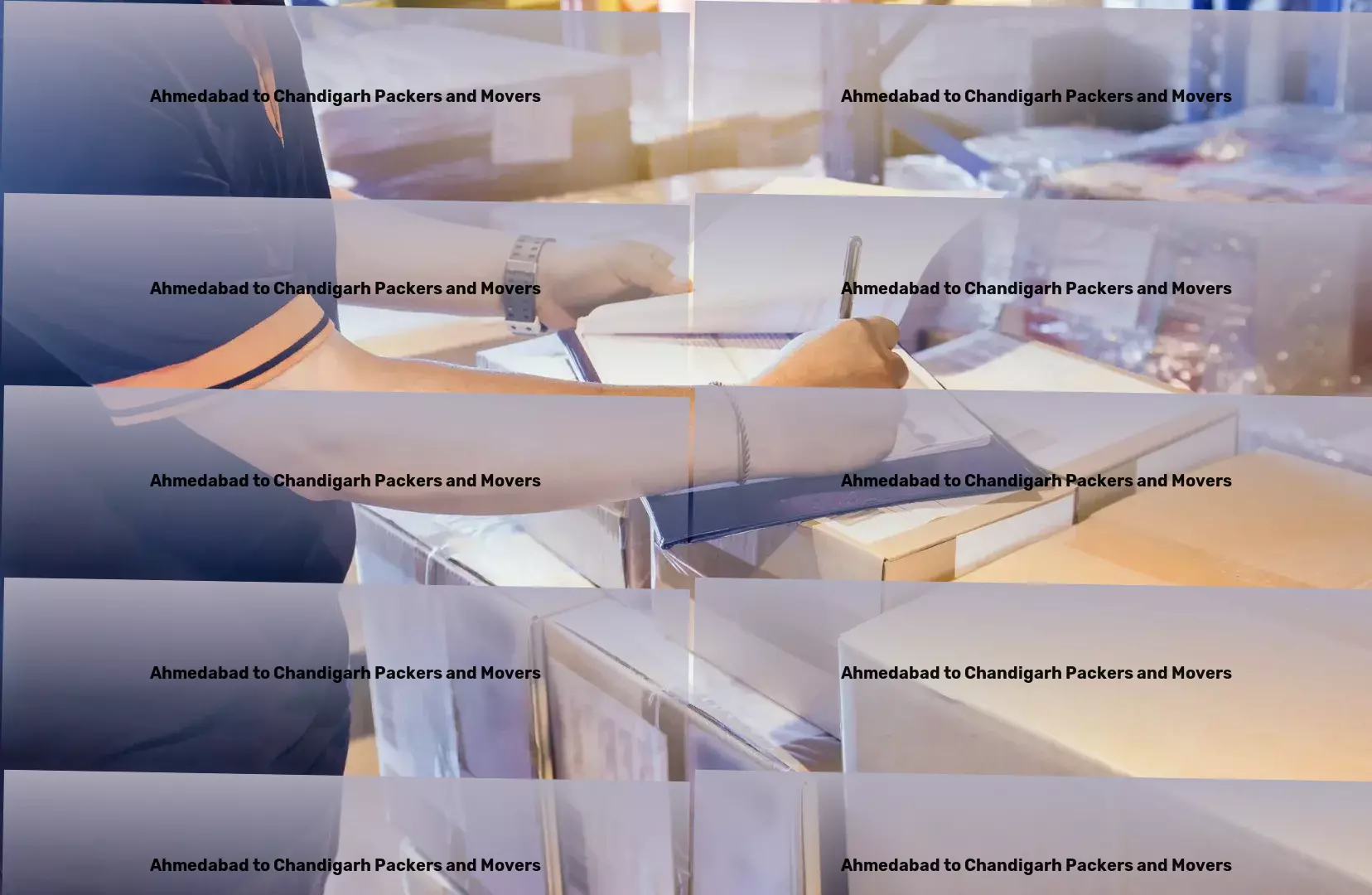 Ahmedabad to Chandigarh Packers And Movers Crafted for perfection in Indian goods transit operations! - Quick cargo services