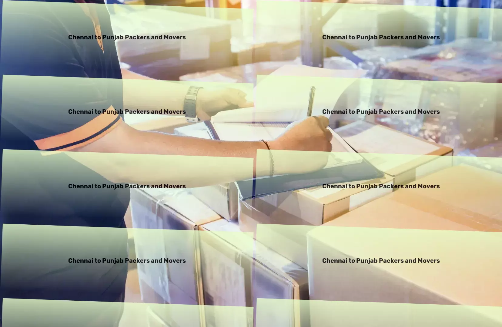 Chennai to Punjab Packers And Movers Accelerate your business with our strategic Indian logistics! - Express parcel logistics