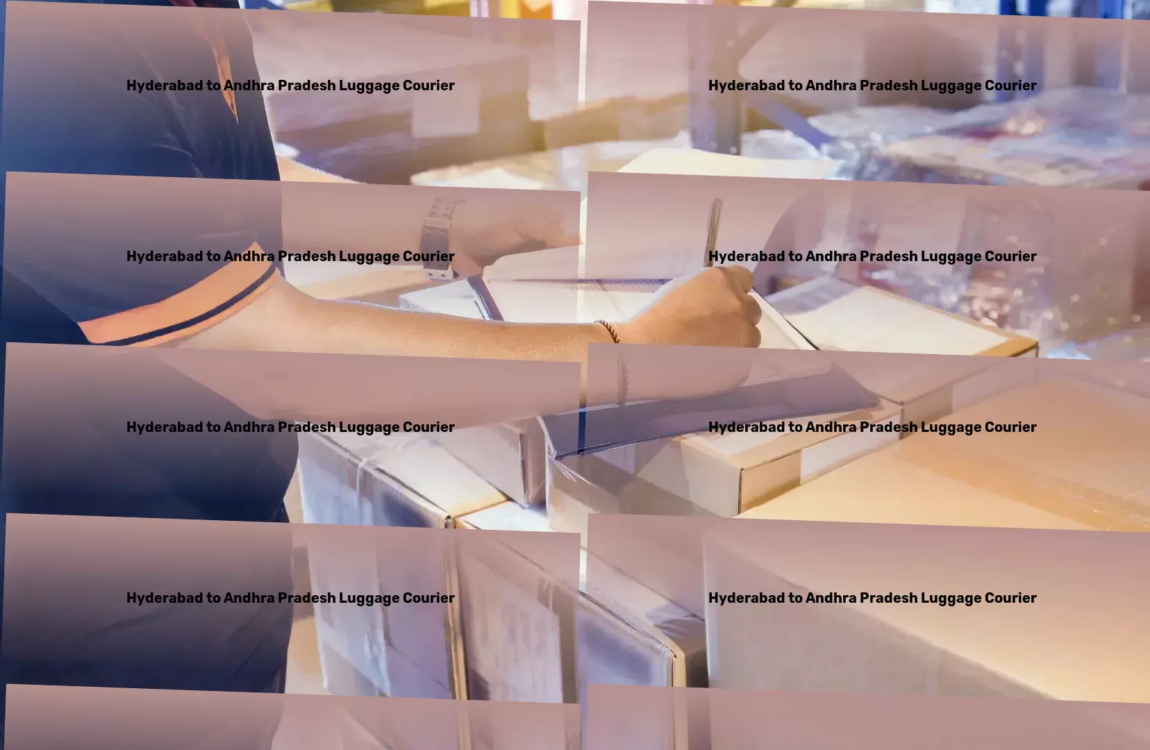 Hyderabad to Andhra Pradesh Luggage Courier Next-level logistics services for a transforming India! - Online bulk cargo services