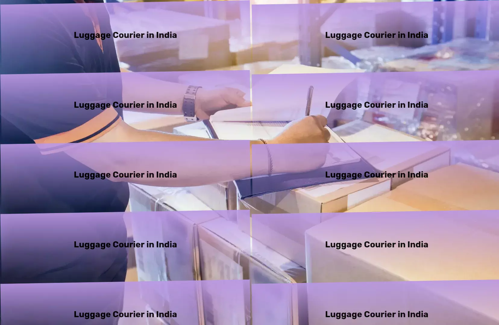 Luggage Courier Custom-tailored transport solutions for every need in India! - Express logistics and shipment