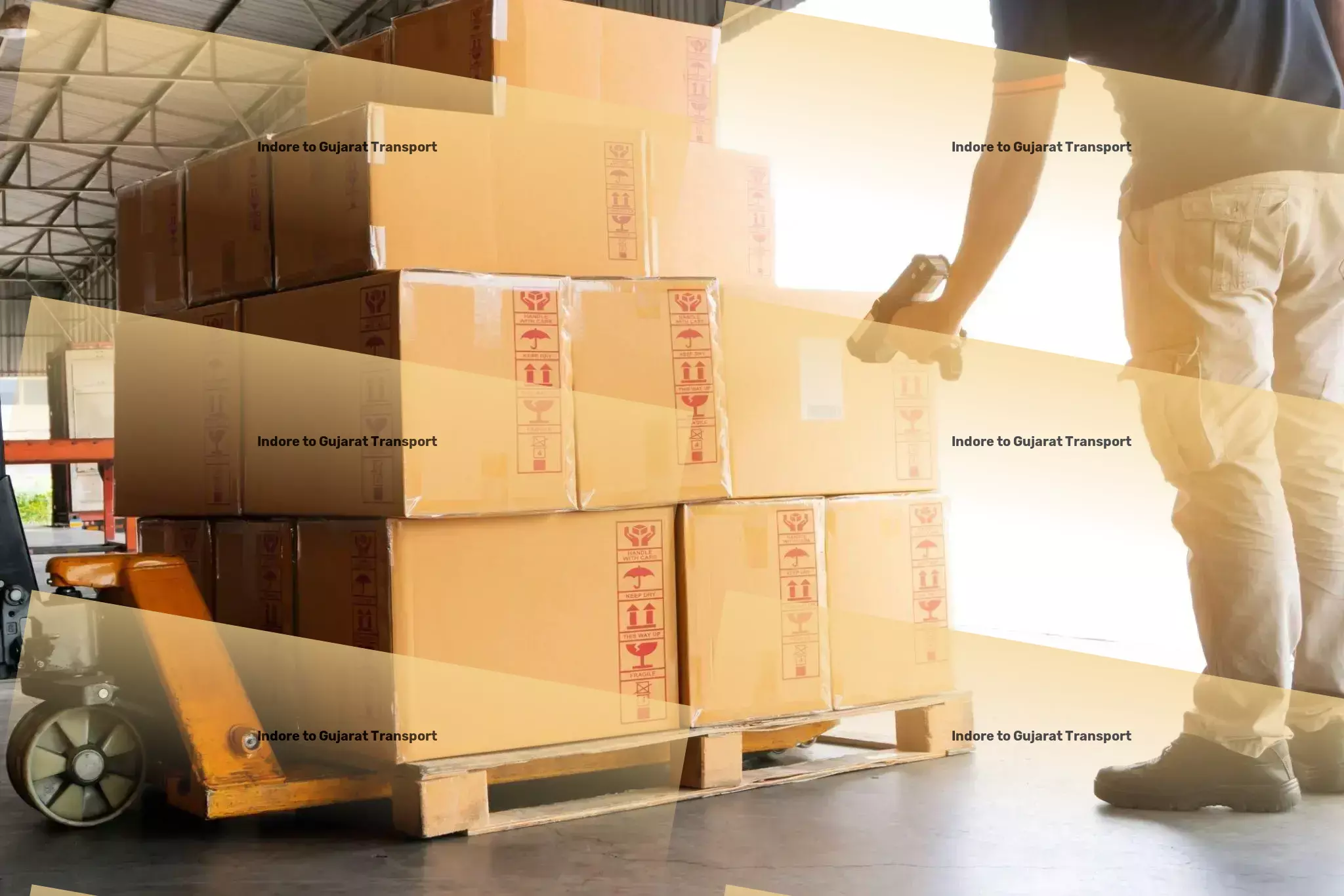 Indore to Gujarat Transport Optimizing your logistics operations with ease! - Large item courier services