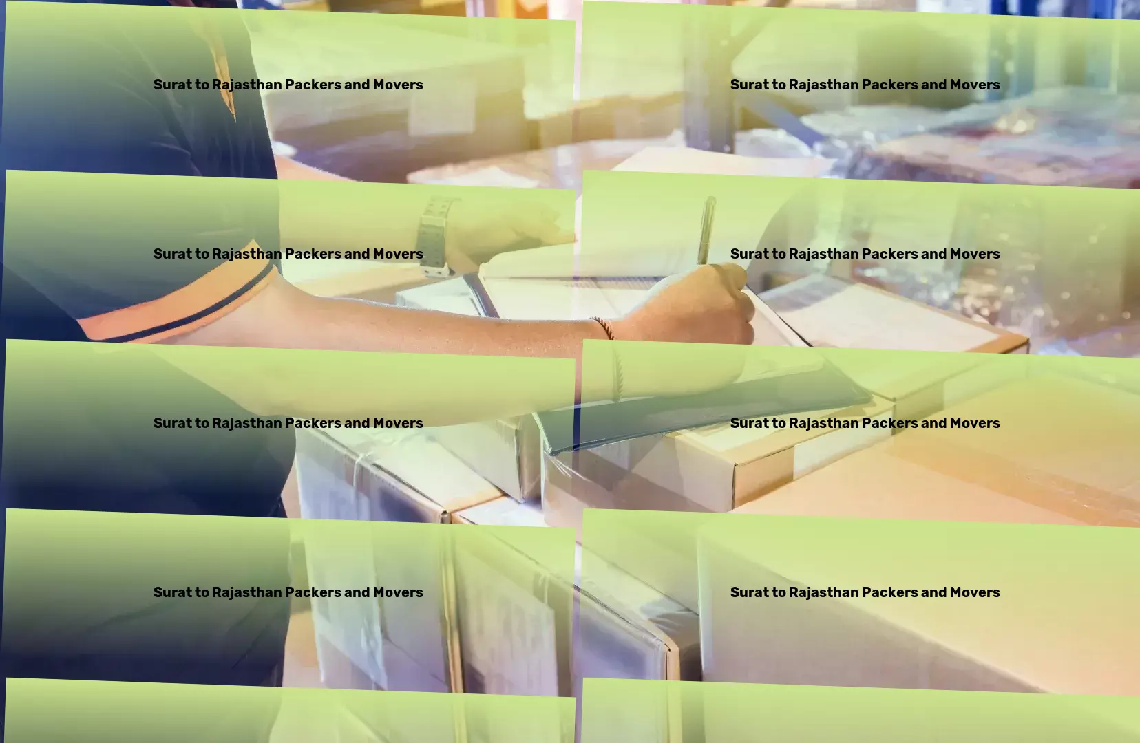 Surat to Rajasthan Packers And Movers The cornerstone of reliable logistics in India, at your service. - Logistics and distribution